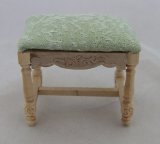 Vanity & Upholstered Stool, Unfinished