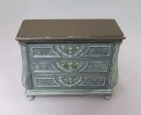 Comode, Handpainted, Gray & Wood Tones