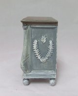 Comode, Handpainted, Gray & Wood Tones