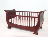 Baby Bliss Crib & Changing Table Set, Mahogany