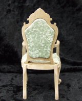 Carved Queen Anne Arm Chair, Unfinished