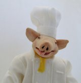 Pig Chef Man Doll