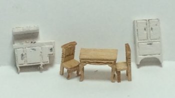 1/144" Scale Victorian Kitchen Kit, 5pcs