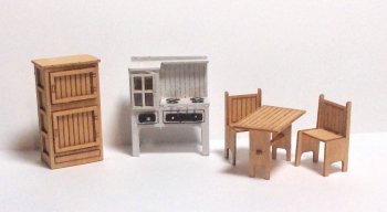1/4" Scale Country Kitchen Furniture Kit