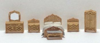 1/144" Victorian Bedroom Kit, 6pcs