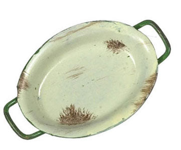 Oval Gratin Pan, Beige