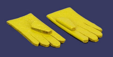 Gloves, Yellow, Pair