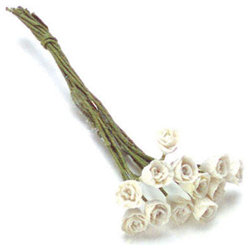 CRH1140, Tulip Flower Stem, White, 1pc
