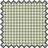 Silk Fabric, Green French Check