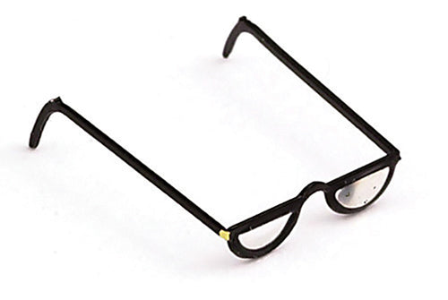 1/2" Scale Eye Glasses, Black