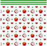 1/2" Scale Wallpaper, Apples