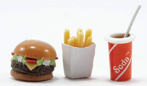 Hamburger, Fries, & Drink