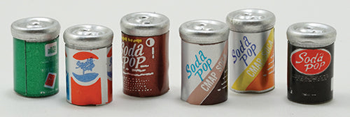 Pop Cans, Assorted, 6pk