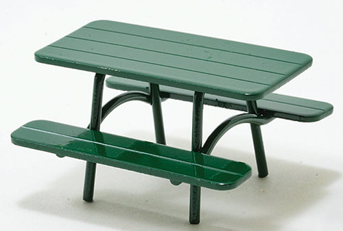 1/2" Scale Picnic Table, Green