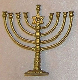 Menorah, Lg, Gold