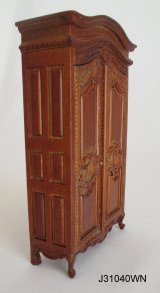 CBB163, Provencial Louis XV Armoire, Walnut