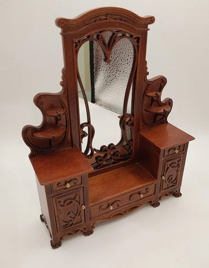 Art Nouveau Dressing Table, Walnut