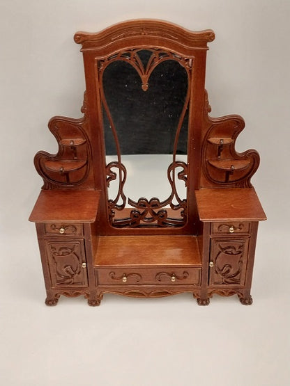 Art Nouveau Dressing Table, Walnut