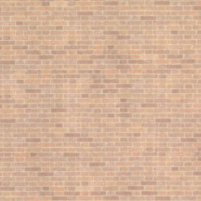 1/2" Scale Old Red Bricks Wallpaper