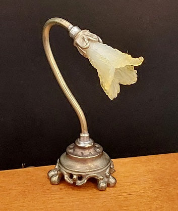Bronze Tulip Table Lamp, Yellow