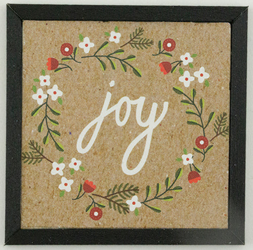 Framed Print, Joy Wreath