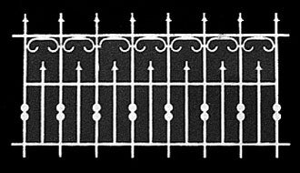 1/2" Scale Fancy Fence, 2pc