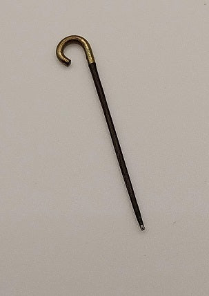 1/2" Scale Cane Brass/Ebony