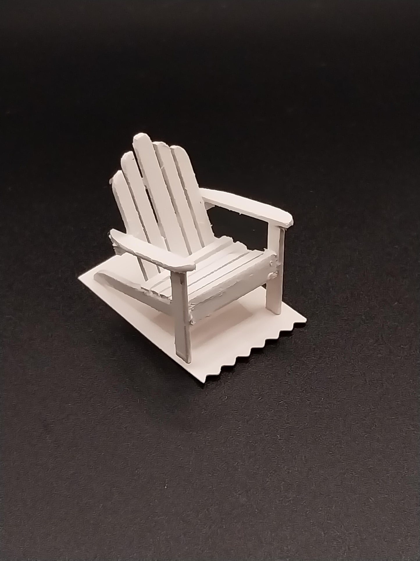 1/4" White Adirondack Chair