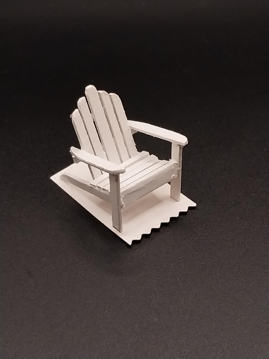 1/4" White Adirondack Chair