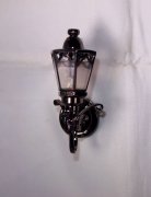 Curly/Fancy Black Coach Lamp Bk