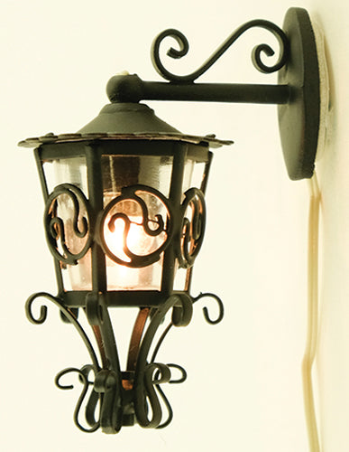 Ornate Carriage Light, Bronze