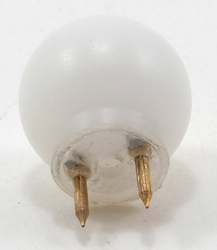 Pin In Round Ceiling Globe, White