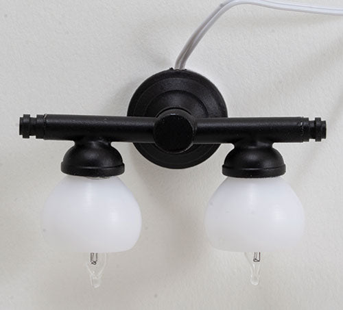 Double Sconce, Black