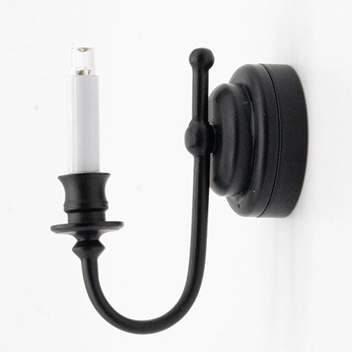 Candle Wall Sconce, Black, LED
