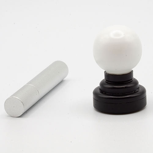 Ceiling Lamp With Round White Globe, Black, LED