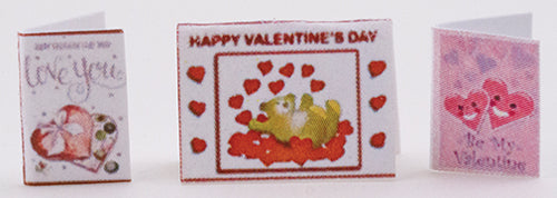 Valentine Cards, 3pc