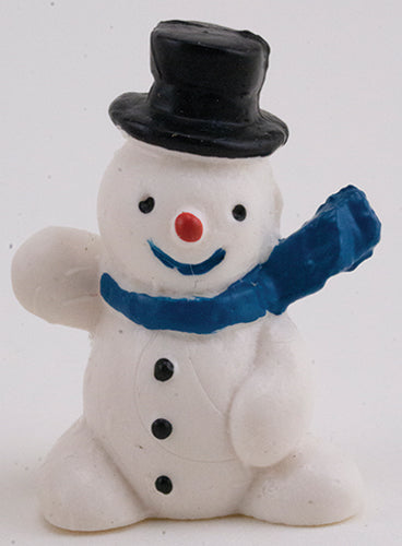 Snowman Figurine, Assorted Scarf