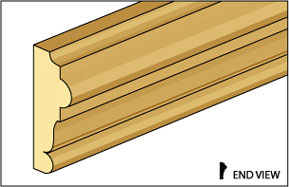 CCB0756, Chair Rail, 1/4"