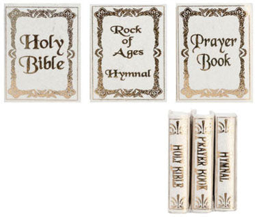 Book Set, Religious, White, 3pc