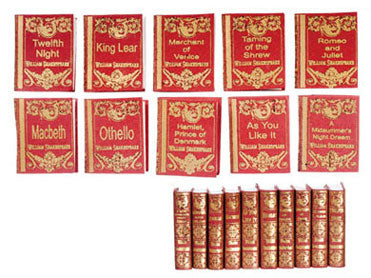 Book Set, William Shakespeare, 10pc