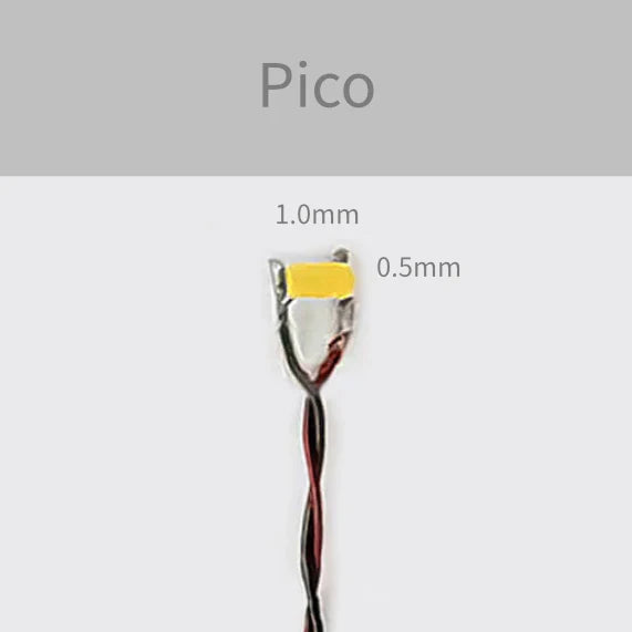 LED Pico, 3 Volt, Warm White, 14" Wir