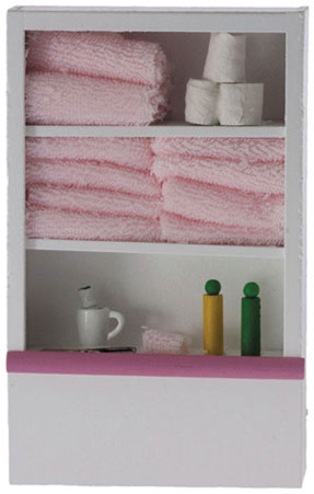 Bath Cabinet, Pink