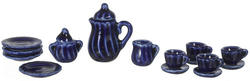 Dinner Set, Cobalt Blue, 17pc