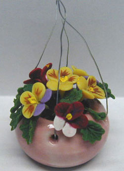 Hanging Basket, Pansies