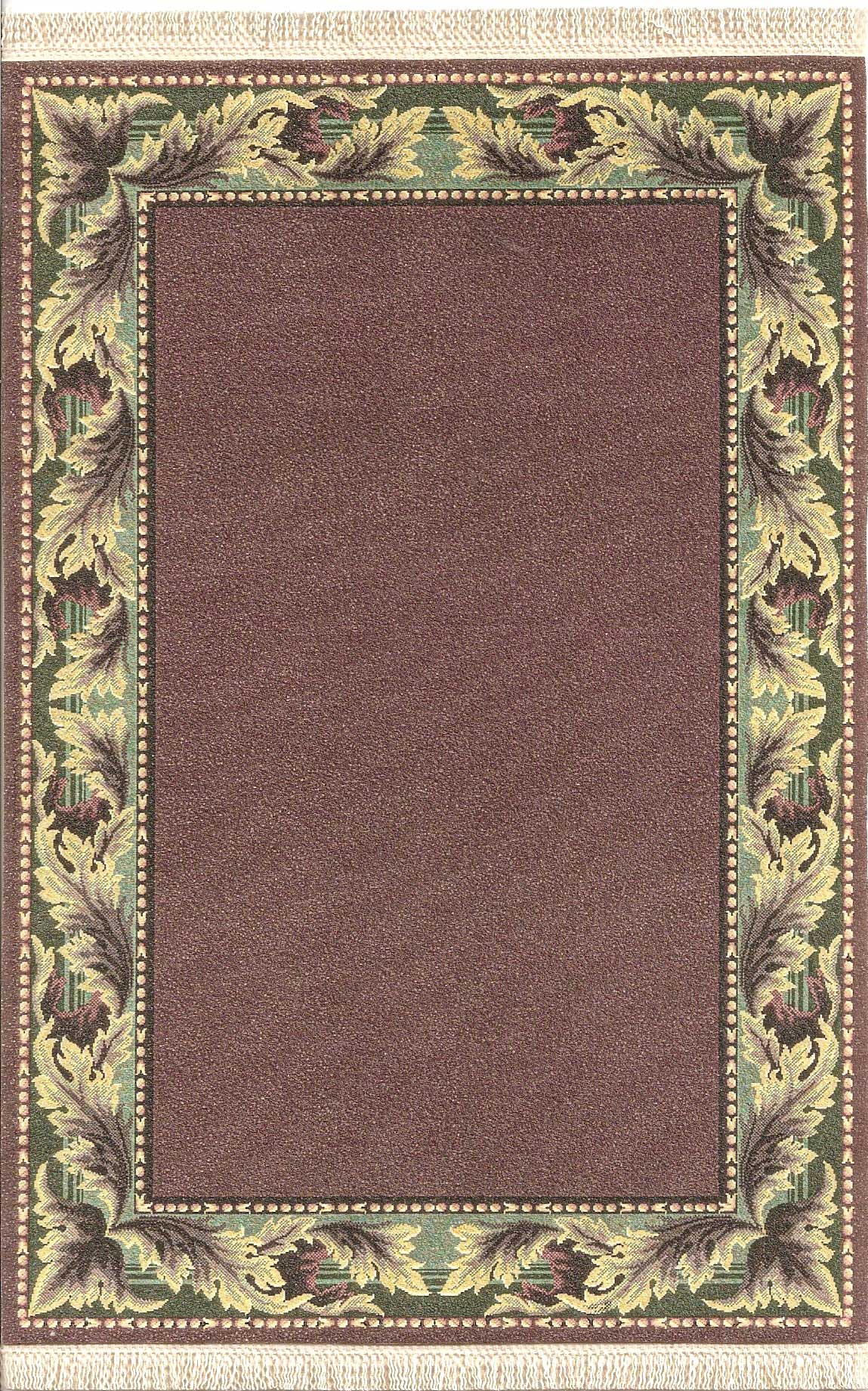 Rug #363, Oriental Style, Maroon & Teal