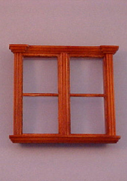 1/2" Scale Westfield Pl Double Window Walnut