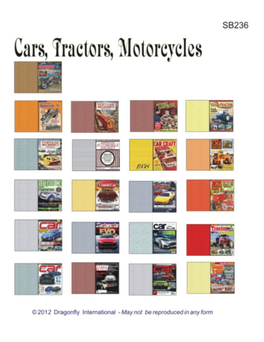 Cars, Tractors, Motorcyles Magazine Kit