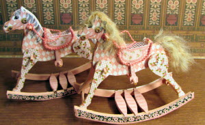 Rocking Horse Kit, Pink & White Check