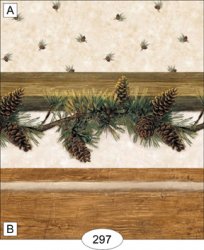 Pine Cone Garland Wallpaper, A