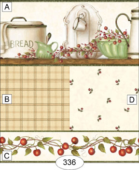 Enamelware Plaid Wallpaper, AB